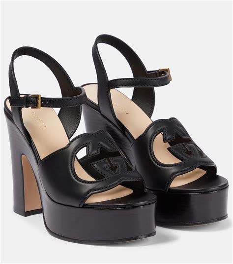 Gucci interlocking g platform sandals